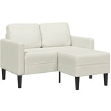 SOFA 2-sjed s ležaljkom u obliku slova L krem 125 cm baršun | Eponuda.ba