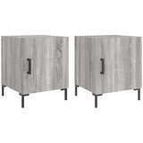  Nočna omarica 2 kosa siva sonoma 40x40x50 cm inženirski les, (20808255) | Shoptok.si
