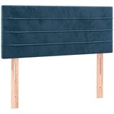 Box spring krevet s madracem tamnoplavi 100x200 cm baršunasti | shoptok.hr