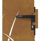  Vrtna vrata 85 x 175 cm od čelika COR-TEN s uzorkom trave | shoptok.hr