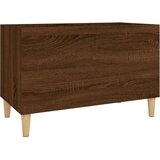 vidaXL Omarica za gramofonske plošče rjavi hrast 74,5x38x48cm inž. les | Shoptok.si