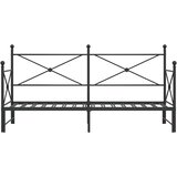 Krevet na rasklapanje bez madraca crni 90x190 cm čelik | Eponuda.com