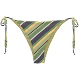 Pull&Bear Bikini hlačke marine / rumena / zelena / pastelno zelena