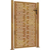  Vrtna vrata 100x125 cm od korten čelika, kvadratni dizajn | shoptok.hr