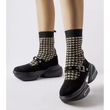 Gemre Black houndstooth ankle boots Ivana | ePonuda.com