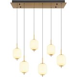 Lesnina XXXL Globo 15217-6 - LED luster na sajli EWALD 6xLED/6,7W/230V | Eponuda.com