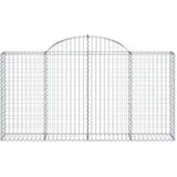  Lučne gabionske košare 14kom 200x30x100/120cm pocinčano željezo | shoptok.hr