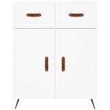  Visoka komoda bijela 69,5x34x180 cm konstruirano drvo | shoptok.hr
