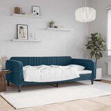 Dnevni krevet plavi 100 x 200 cm baršunasti | shoptok.hr