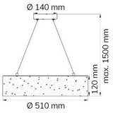 Wofi 6370.01.70.7000 - led luster na sajli leika LED/21W/230V | Eponuda.com