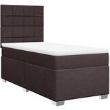  The Living Store Box spring postelja z vzmetnico temno rjava 90x200 cm blago - Box Spring Postelja, (21496767) | Shoptok.si