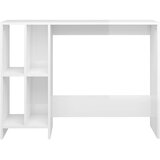  Stol za prijenosno računalo sjajni bijeli 102,5x35x75 cm drveni | Eponuda.com