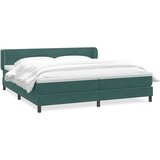  Krevet s oprugama s madracima tamno zeleni 180x220 cm baršun | shoptok.hr