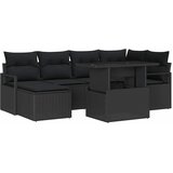  Sjedeća garnitura za vrt 7 kom. Crna Poli ratan 232 x 122 x 85 cm | shoptok.hr