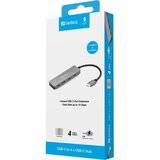 Sandberg USB-C hub s 4 USB-C priključka, 5 Gbps, aluminijsko kućište | shoptok.hr