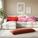  Jastuk s jastukom HEERLEN Ružičasta 40 x 145 cm Poliester - Ružičasta 40 x 145 cm 1 | shoptok.hr