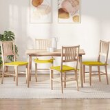 vidaXL Jastučići za sjedenje 4 pcs Svijetlo žuta 40 x 40 x 3 cm | shoptok.hr
