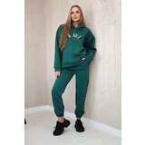 Kesi Cotton set with embroidered Paradise green inscription | shoptok.hr