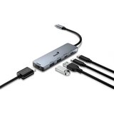 Genius UH-500 5-u-1 USB Hub srebrne boje | Eponuda.ba
