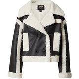 River Island Zimska jakna črna / off-bela | Shoptok.si