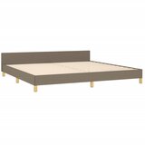  Okvir za krevet bez madraca smeđesivi 200x200 cm od tkanine | shoptok.hr