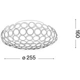 Ideal lux - led kristalna plafonska lampa king 3xG9/3W/230V prečnik 25,5 cm hrom | Eponuda.com