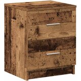  Noćni ormarić s 2 ladice staro drvo 40x36x50 cm | shoptok.hr