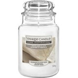 Yankee Candle Home Inspiration sveča v kozarcu White Linen & Lace - Large | Shoptok.si
