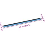  Stubišna obloga 30 pcs Smeđa 67 cm Aluminij | shoptok.hr