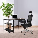 MID.YOU Pisalna Miza Workspace H I, Črna, Rjava | Shoptok.si