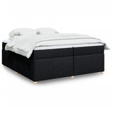  Krevet s oprugama i madracem crni 200x200 cm od tkanine | shoptok.hr