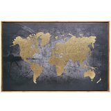 Atmosphera slika sa ramom na platnu world 58x88cm
