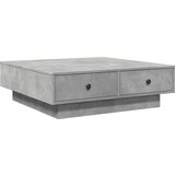 Maison Chic Klubska mizica - kavna mizica - Nizka mizica betonsko siva 90x90x28 cm iverna plošča, (21754594) | Shoptok.si