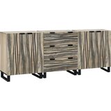 vidaXL Komplet pohištva za kopalnico 3 pcs Bela 180 x 33 x 75 cm | Shoptok.si