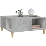  Stolić za kavu boja betona 80 x 80 x 36,5 cm konstruirano drvo | shoptok.hr