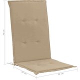  Jastuci za vrtne stolice 4 kom bež 120 x 50 x 3 cm od tkanine | shoptok.hr