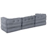  3-sedežni modularni pouf kavč, zložljiv, siva tkanina, (22046022) | Shoptok.si