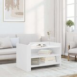 vidaXL Klubska mizica bela 80x50x50 inženirski les | Shoptok.si