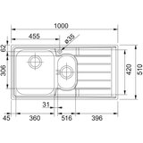 Franke 101.0120.275 Neptun NEX 651/2 dvojno pomivalno korito iz nerjavnega jekla | Shoptok.si