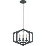 Elstead Lighting Elstead Quoizel Vanguard Viseča stropna svetilka z žičnim okvirjem, stara črna, (22098427) | Shoptok.si