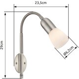 Globo 5453-1W - fleksibilna stona lampa 1xE14/40W/230V | Eponuda.com
