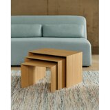 Kave Home Pomoćni stolići u setu 3 kom u dekoru hrasta 40x60 cm Litto – | shoptok.hr