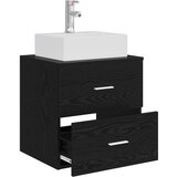  Umivaonik s policom Crni hrast 49,5 x 41 x 62,5 cm | shoptok.hr