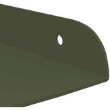  Lebdeća polica s policom 2 pcs Maslinasto zelena 30 x 30 x 2 cm | Eponuda.ba