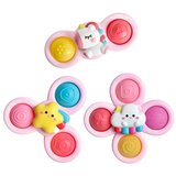 Woopie Baby senzorni spinneri s vakuumskim čašicama, 3 komada, ružičasti | shoptok.hr