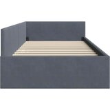  Kutni okvir kreveta Tamno siva 90 cm x 200 cm Baršun | shoptok.hr