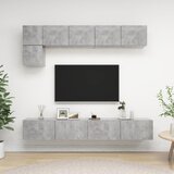vidaXL 5-dijelni set TV ormarića siva boja betona od iverice cijene