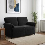 SOFA za dvije osobe Crna 158 x 83 x 95 cm Baršun | shoptok.hr