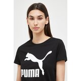 Puma Bombažna kratka majica črna barva | Shoptok.si