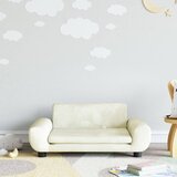 vidaXL Dječja fotelja krem 70 x 45 x 33 cm baršunasta Cijene